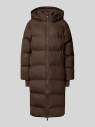 Gewatteerde lange jas met capuchon, model 'Viviana' van Neo Noir - 22