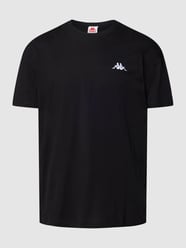 T-Shirt mit Label-Stitching Modell 'VEER' von Kappa Schwarz - 33