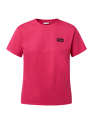 T-shirt z bawełny model ‘Biga’ od FILA Fuksjowy - 19