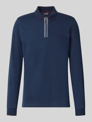 slim fit poloshirt met rits van Christian Berg Men - 35
