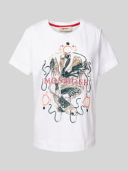 T-shirt z nadrukiem z logo model ‘HALLIN’ od MOS MOSH - 39