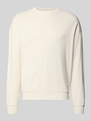 Regular fit sweatshirt van puur katoen Model 'NIEROFIX_CREW' van HUGO Blue - 9