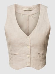 Weste mit Knopfleiste von Gina Tricot Beige - 24