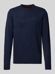 Strickpullover mit Label-Stitching Modell 'Tisbury' von Barbour Blau - 19