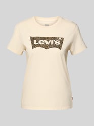 T-Shirt mit Label-Print Modell 'THE PERFECT TEE' von Levi's® Beige - 26