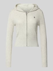 Kurtka z dzianiny z dodatkiem wełny i jedwabiu od Guess Jeans - 19