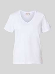 Regular Fit T-Shirt mit V-Ausschnitt Modell 'Dala' von MOS MOSH - 7