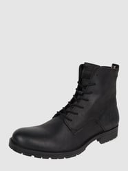 Boots aus Leder Modell 'Worca' von Jack & Jones Schwarz - 25