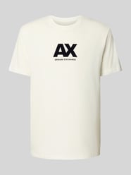 T-shirt o kroju regular fit z czystej bawełny z nadrukiem z logo od ARMANI EXCHANGE - 46