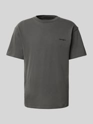T-Shirt mit Label-Stitching Modell 'DUSTER' von Carhartt Work In Progress Schwarz - 12