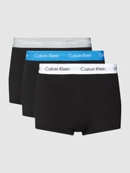 Trunks mit Label-Details im 3er-Pack von Calvin Klein Underwear Grau / Schwarz - 32