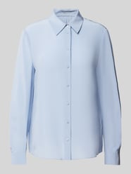 Seidenbluse mit Manschetten von Marc Cain Blau - 14