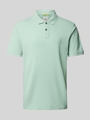 Regular Fit Poloshirt mit Logo-Stitching von camel active Türkis - 28