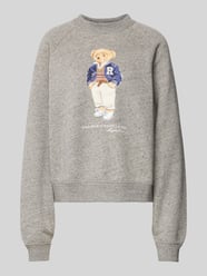 Sweatshirt mit Motiv- und Label-Print von Polo Ralph Lauren Grau - 7