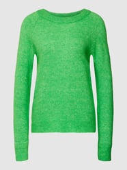 Gebreide pullover met ronde hals, model 'LULU' van Selected Femme Groen - 8