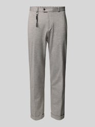 Tapered fit stoffen broek met applicaties, model 'Clow' van CG - Club of Gents - 32