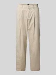 Chinosy o kroju straight fit z mieszanki bawełny model 'CHINO_ST_PLEATED_1' od BOSS Orange - 12