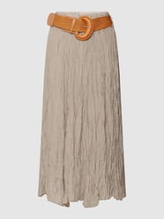Midirok met viscose van Apricot Bruin - 8