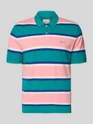 slim fit poloshirt met gestikt logo van GANT - 1