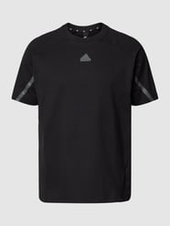 T-shirt met contraststrepen van ADIDAS SPORTSWEAR Grijs / zwart - 35