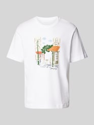 T-Shirt mit Motiv-Print von Jack & Jones Weiß - 16