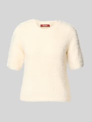 Sweter o kroju slim fit z obszyciem perełkami od Max Mara Studio - 32