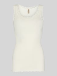 Tanktop aus Seide mit Spitzenbesatz von Soyaconcept - 40