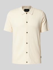 Regular Fit Freizeithemd mit 1/2-Arm Modell 'BLASIMON' von Jack & Jones Premium Beige - 30