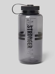 Trinkflasche mit Label-Print Modell 'Clear Watter' von Stronger Schwarz - 2