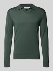 Regular Fit Poloshirt aus reiner Wolle Modell 'TRAY' von SELECTED HOMME - 44