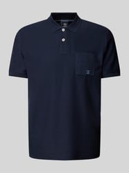 Poloshirt mit Label-Patch von Lerros Blau - 42