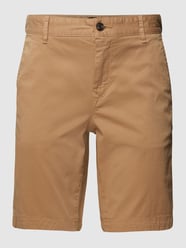 Slim Fit Shorts mit Label-Patch Modell 'Schino Slim' von BOSS Orange Weiß - 26