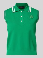 Kamizelka w kroju regular fit z mieszanki wiskozy w imitacji dzianiny od Marc Cain - 47