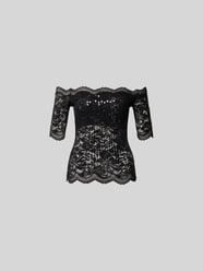 Off-Shoulder-Bluse mit Paillettenbesatz von Rabanne - 1
