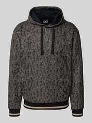 Hoodie mit Kapuze von EA7 Emporio Armani Schwarz - 10