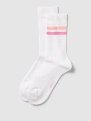 Sokken met labeldetails in een set van 2 paar van Esprit Roze - 43
