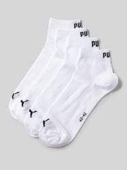 Socken mit Logo-Detail im 4er-Pack von Puma Weiß - 16