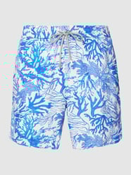 Badehose mit Allover-Print Modell 'CORALLI' von Zeybra Blau - 9