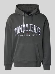 Hoodie mit Label-Stitching Modell 'VARSITY' von Tommy Jeans Schwarz - 18