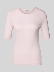 T-shirt z Mieszanka wiskozy o Drobny splot od Christian Berg Woman Selection Fuksjowy - 28