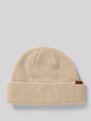 Beanie met labeldetail van COLUMBIA Beige - 32