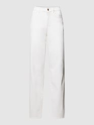 Jeans met labeldetails, model 'Marina' van Object Wit - 40