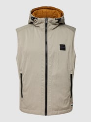 Aan twee kanten draagbare bodywarmer, model 'Camilo' van BOSS Wit - 42