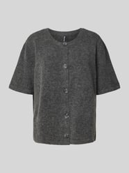 Regular fit gebreid jack met korte mouwen, model 'JIKO' van Pieces - 22