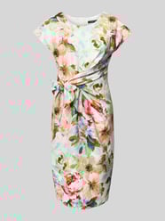 Knielanges Cocktailkleid mit Knotendetail von Swing - 6