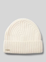 Beanie met labeldetail van Seeberger - 43