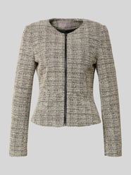 Regular Fit Jacquard-Blazer mit Rundhalsausschnitt von Christian Berg Woman Selection - 21