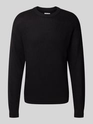 Sweter z dzianiny z okrągłym dekoltem model ‘KAITO’ od JACK & JONES - 4