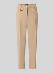 Smalle broek met viscose-katoen-aandeel model 'KRYSTAL' van CAMBIO Beige - 11