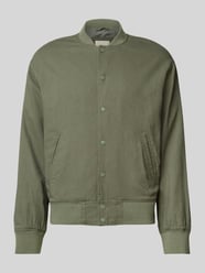 Leinenbomberjacke mit Paspeltaschen Modell 'ARIO' von JACK & JONES - 17